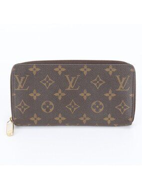 Louis Vuitton Monogram Zippy Wallet Leather Zip Around